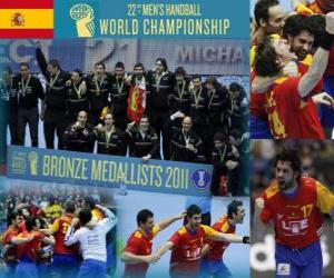 yapboz 2011 Dünya Hentbol de İspanya Bronz madalya